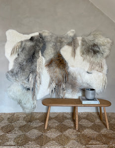 Miko Sheepskin Rug #17 "Painting With Wool" series