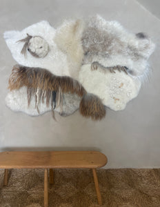 Miko Sheepskin Rug #24 "Painting With Wool" series