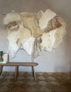 Miko Sheepskin Rug #6 "Painting With Wool" Series