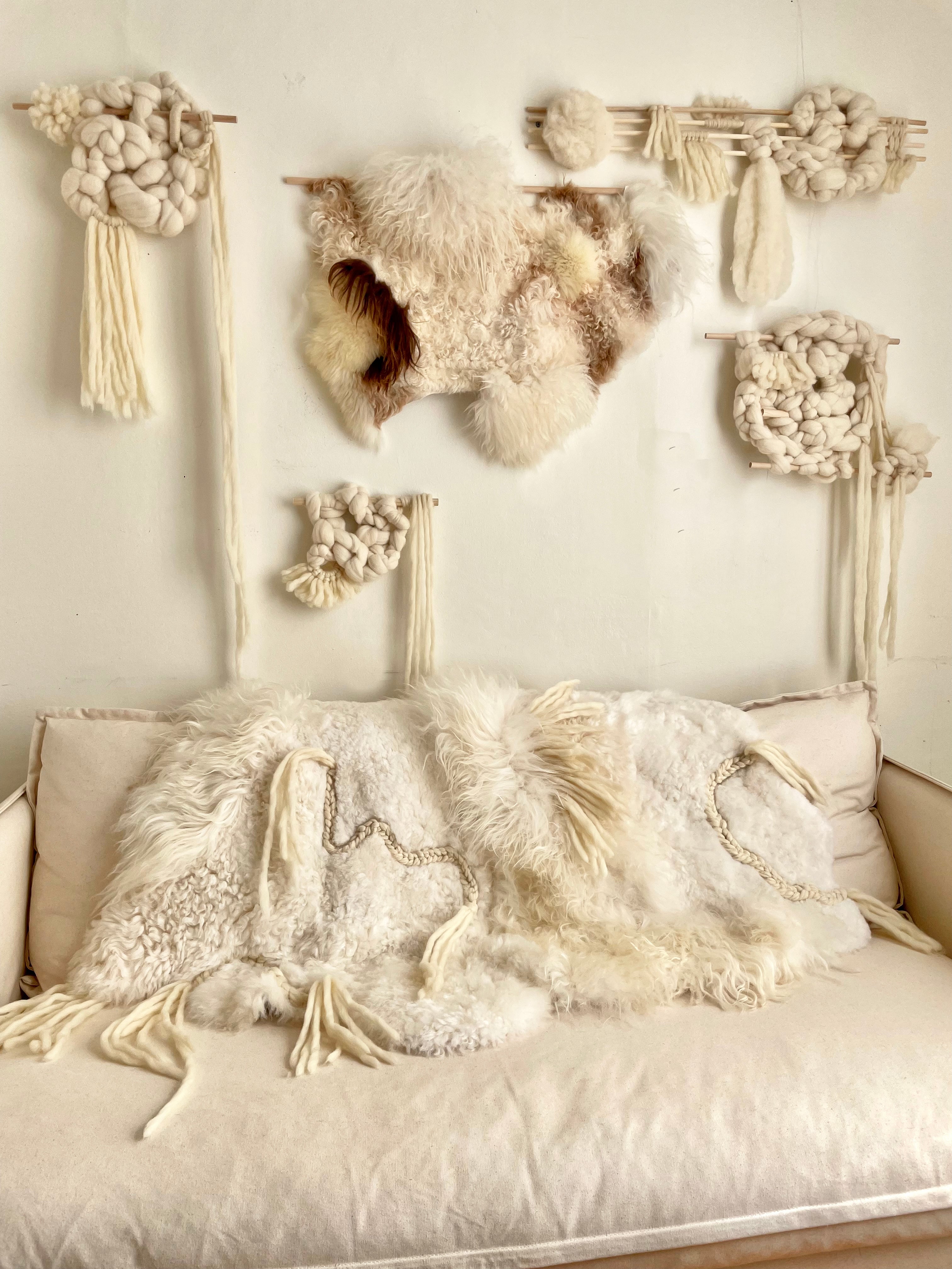 Miko Sheepskin Wall Hanging