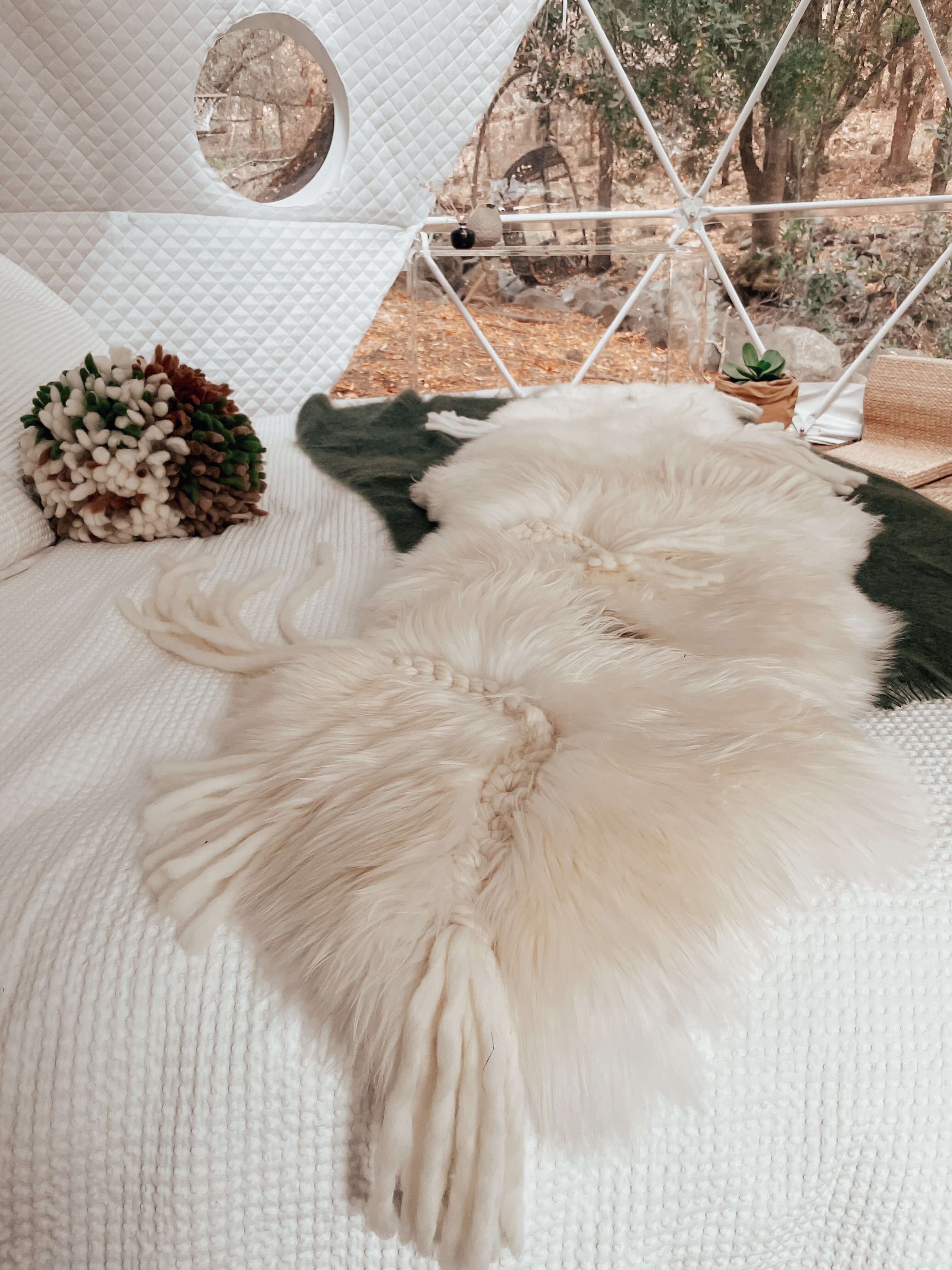 Braided Sheepskin Rug