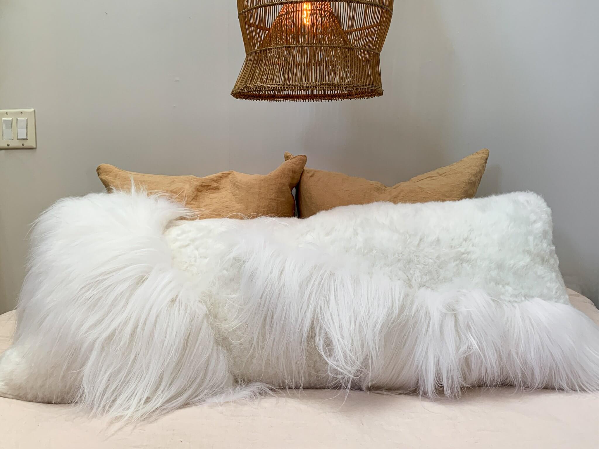 Sheepskin Lumbar Pillow - Seven Sundays Studios