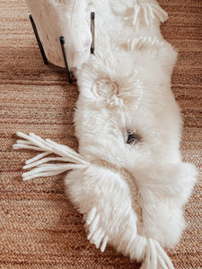 Braided Sheepskin Rug