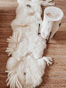 Braided Sheepskin Rug