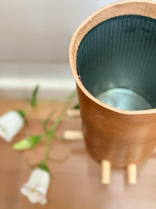 Anush Leather Vase 1 - Seven Sundays Studios