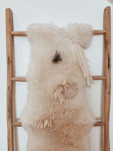 Braided Sheepskin Rug