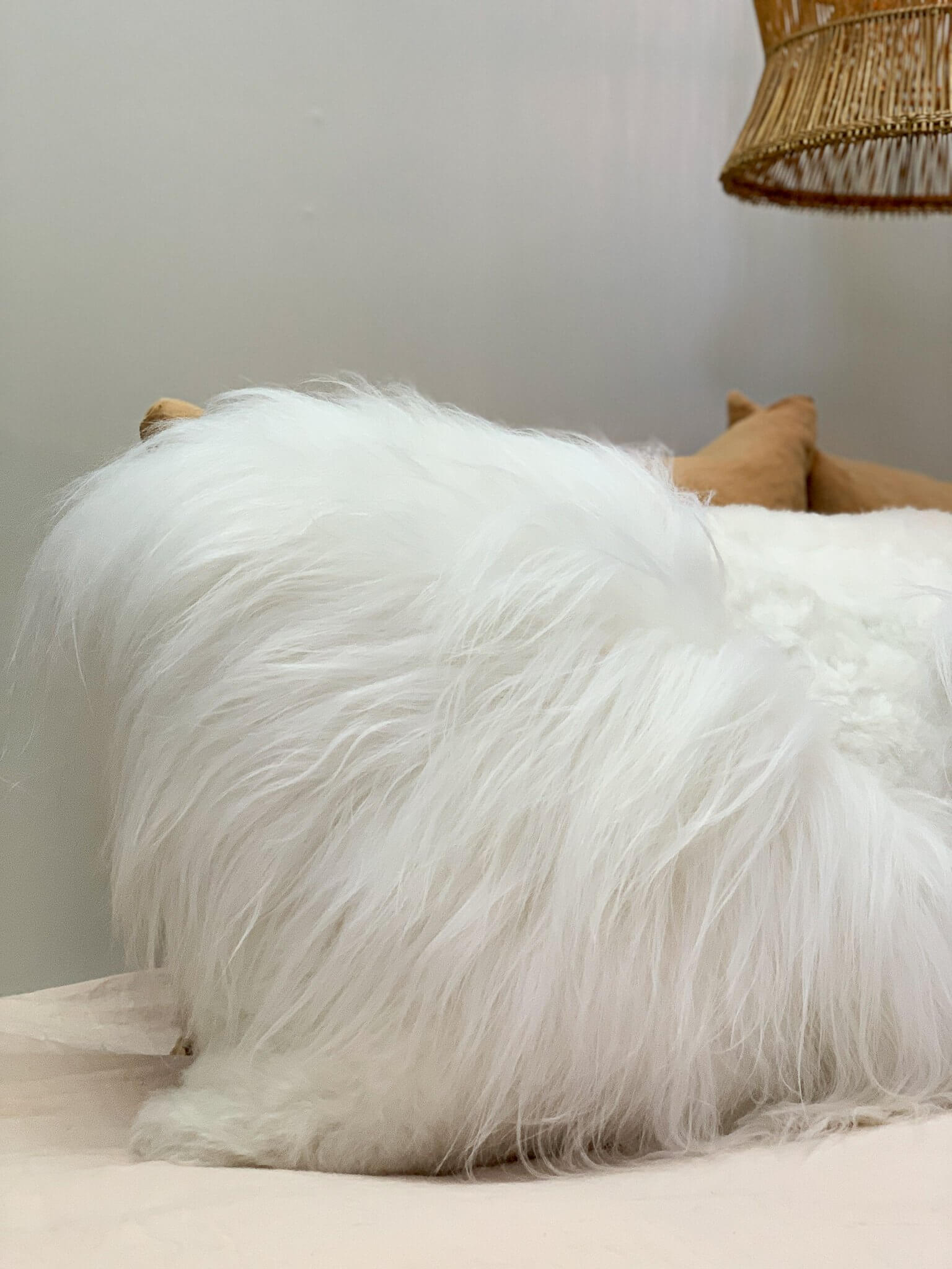 Sheepskin Lumbar Pillow - Seven Sundays Studios