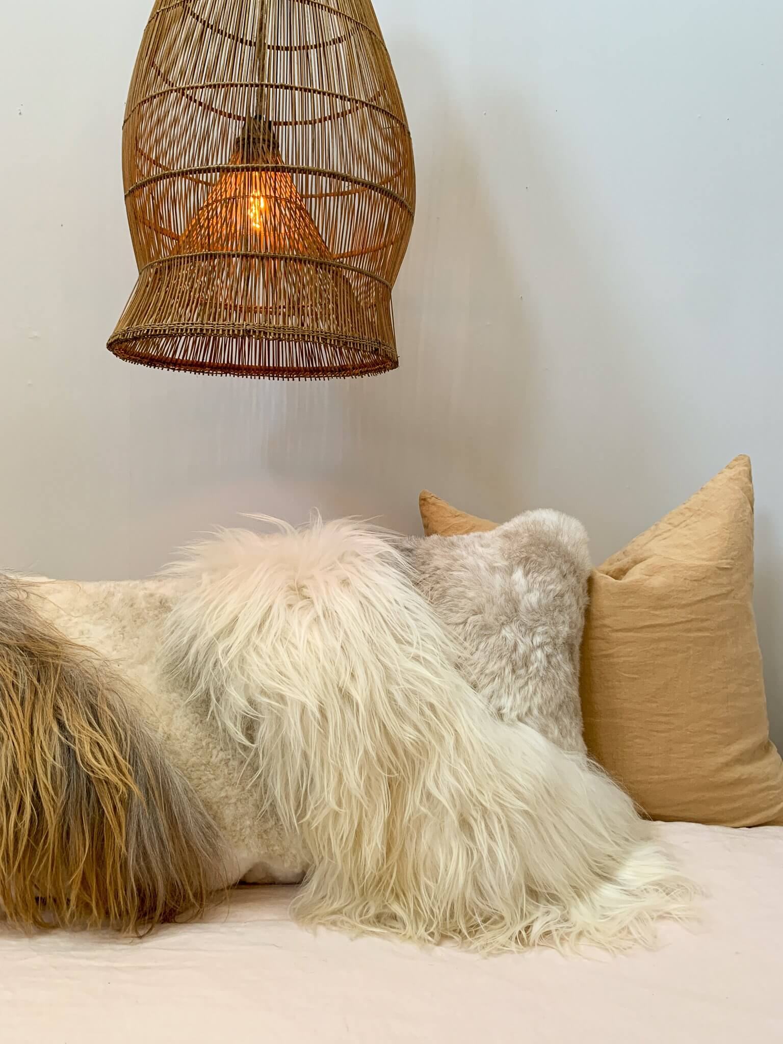 Sheepskin Lumbar Pillow - Seven Sundays Studios